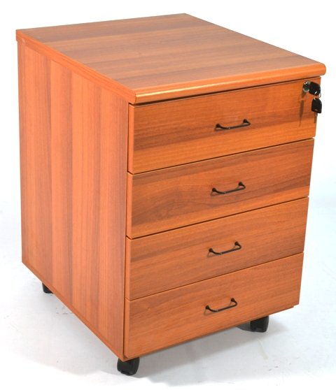 Pedestal x 4 Drawers Millenium Walnut